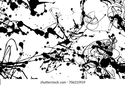 Seamless paint splatter pattern