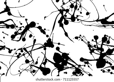 Seamless paint splatter pattern