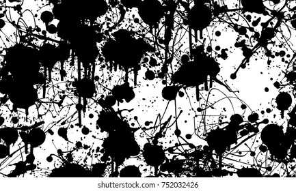 Seamless paint splatter pattern