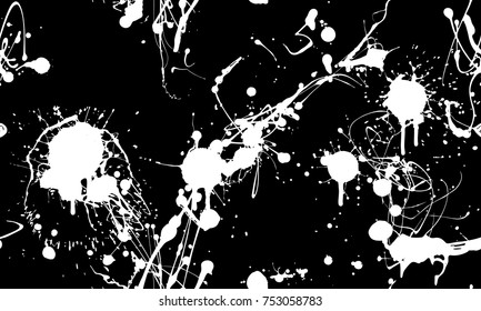 Seamless paint splatter pattern