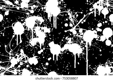 Seamless paint splatter pattern