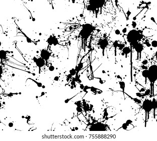 Seamless paint splatter pattern