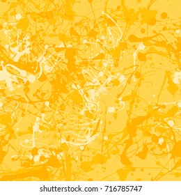 Seamless paint splatter pattern in Amber from the Material Design palette