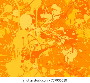 Seamless Paint Splatter Pattern In Amber From The Material Design Palette