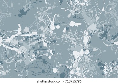 Seamless paint splatter pattern in Blue Grey from the Material Design palette