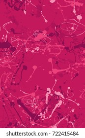 Seamless paint splatter pattern in Pink from the Material Design palette