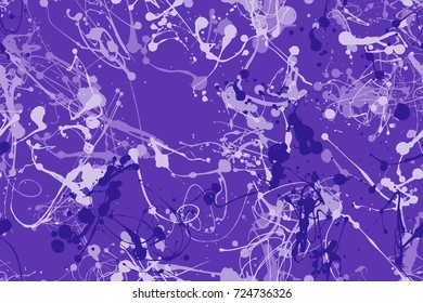 Seamless paint splatter pattern in Purple from the Material Design palette