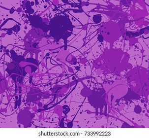 Seamless paint splatter pattern in Purple from the Material Design palette