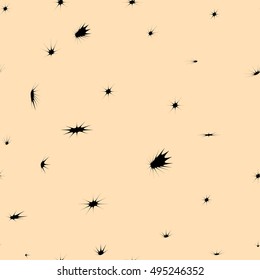 Seamless paint splatter pattern, Vector illustration