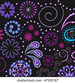 Seamless paisley background