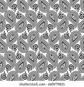 Seamless paisley background