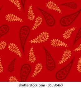 Seamless paisley background