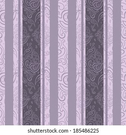 Seamless Paisley background. Elegant Hand Drawn vector pattern.