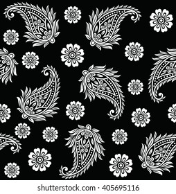 Seamless paisley background elegant Pattern