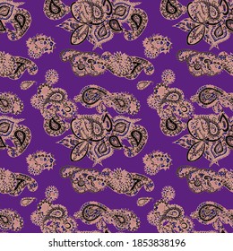 Seamless Paisley Background. Modern Philippine