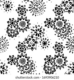 Seamless Paisley Background. New Indonesian