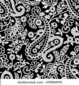 Seamless Paisley background Pattern