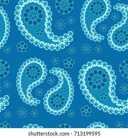 Seamless Paisley background, vector