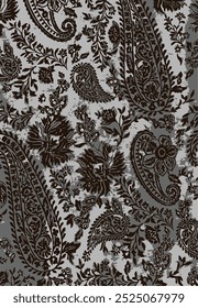 Fondo de Paisley sin fisuras. patrón de Ilustración vectorial.