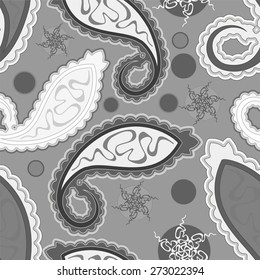 seamless paisley background. vector illustration