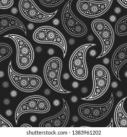 Seamless Paisley Buta Pattern Vector Illustration Stock Vector (Royalty ...