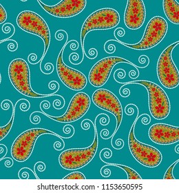 Seamless paisley design