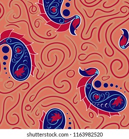 seamless paisley design