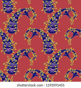Seamless Paisley design (Vector)