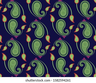 Seamless Paisley Design (Vector Pattern)