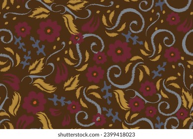 Seamless paisley embroidered floral motif pattern in vector, for design, fabric, wrapping, digital motif, background, wallpaper, print, clothing, etc.
