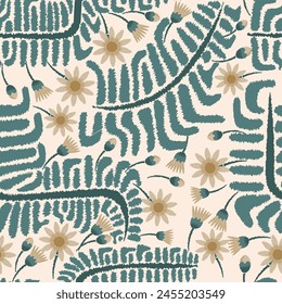 Seamless paisley embroidered floral motif pattern in vector, for design, fabric, wrapping, digital motif, background, wallpaper, print, clothing, etc.
