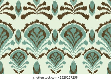 Seamless paisley embroidered floral motif pattern in vector, for design, fabric, wrapping, digital motif, background, wallpaper, print, clothing, etc.
