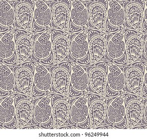 Seamless paisley and floral pattern-model for design of gift packs, patterns fabric, wallpaper, web sites, etc.