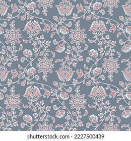 Seamless Paisley Indian motif pattern