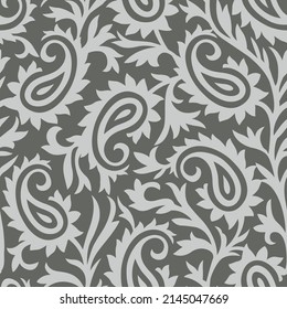 Seamless paisley ornament pattern design
