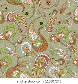 Seamless paisley pattern