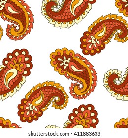 Seamless Paisley Pattern. 