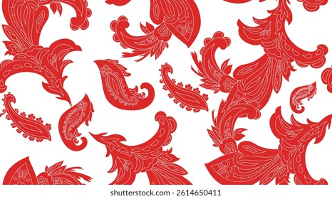 Seamless paisley pattern. Abstract pattern. Textile print pattern.Seamless pattern design for textile. For textile and fashion.