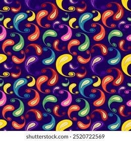 Fondo inconsútil del modelo de Paisley. diseño digital indio del ornamento de Paisley Paisley para el diseño de Fondo de pantalla de la impresión de la tela, fondo asiático inconsútil de la materia textil