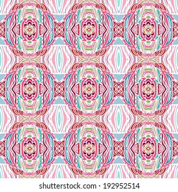 Seamless paisley pattern in batik style