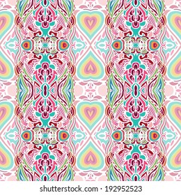 Seamless paisley pattern in batik style