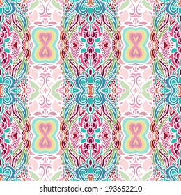 Seamless paisley pattern in batik style