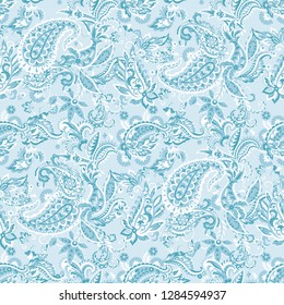 seamless paisley pattern. Colorful vector background