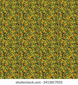 seamless paisley pattern. Colorful vector background