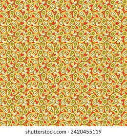 seamless paisley pattern. Colorful vector background