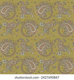 seamless paisley pattern. Colorful vector background