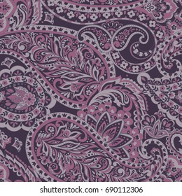 seamless paisley pattern. Colorful vector background