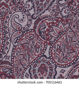 seamless paisley pattern. Colorful vector background