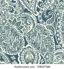 seamless paisley pattern. Colorful vector background