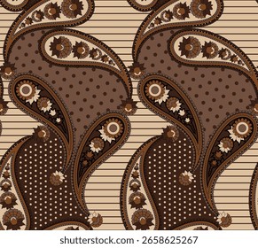 Design de padrão de paisley sem costura. Padrão étnico de desenho da mão
